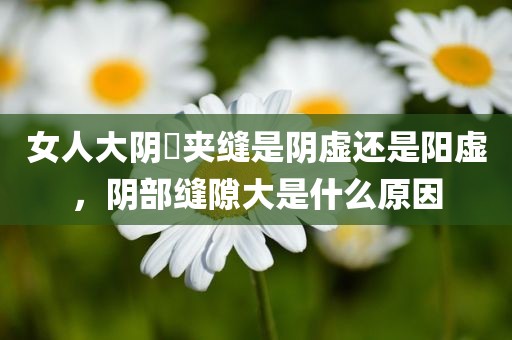 女人大阴脣夹缝是阴虚还是阳虚，阴部缝隙大是什么原因