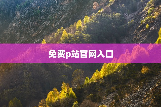 免费p站官网入口