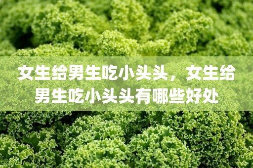 女生给男生吃小头头，女生给男生吃小头头有哪些好处