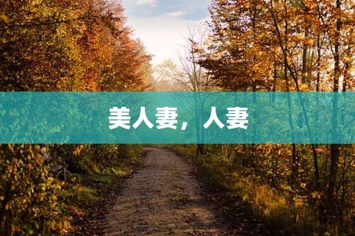 美人妻，人妻