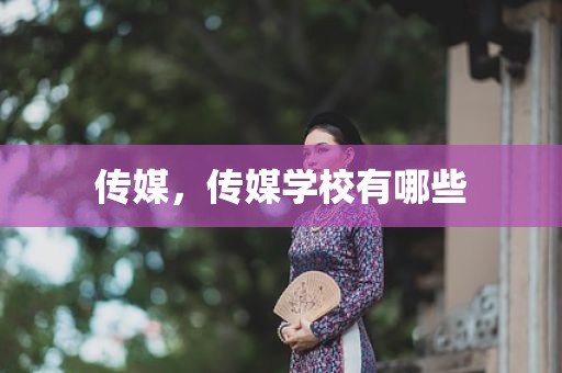 传媒，传媒学校有哪些