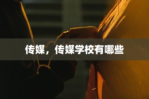 传媒，传媒学校有哪些