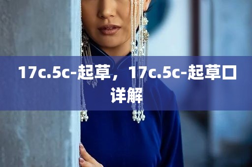 17c.5c-起草，17c.5c-起草口详解