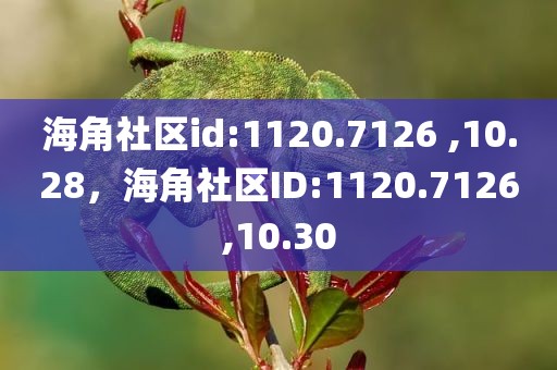 海角社区id:1120.7126 ,10.28，海角社区ID:1120.7126,10.30