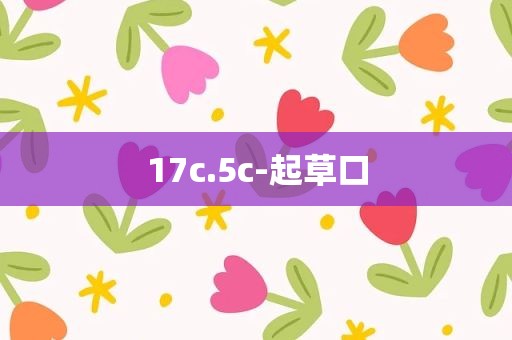 17c.5c-起草口