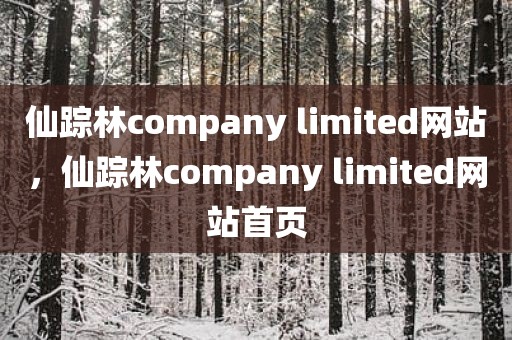 仙踪林company limited网站，仙踪林company limited网站首页
