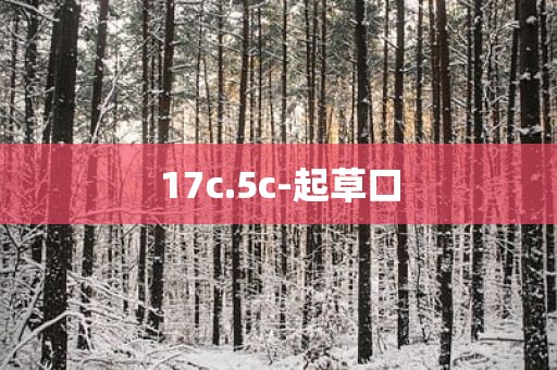 17c.5c-起草口