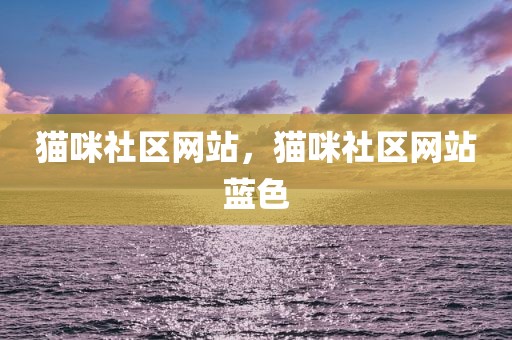 猫咪社区网站，猫咪社区网站蓝色