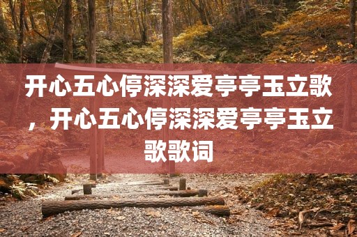 开心五心停深深爱亭亭玉立歌，开心五心停深深爱亭亭玉立歌歌词