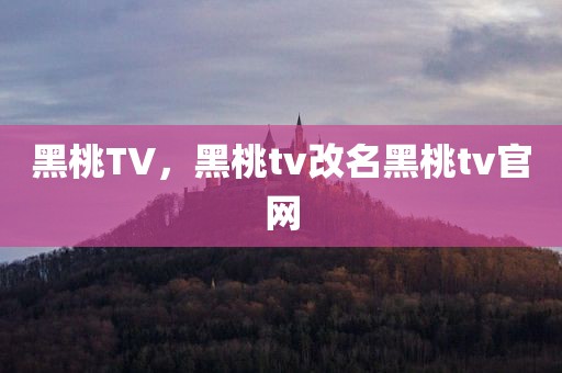 黑桃TV，黑桃tv改名黑桃tv官网