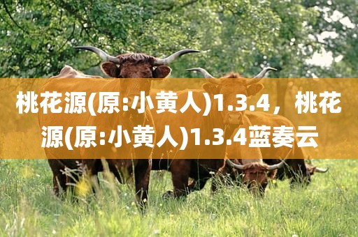 桃花源(原:小黄人)1.3.4，桃花源(原:小黄人)1.3.4蓝奏云