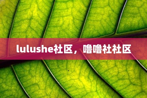 lulushe社区，噜噜社社区