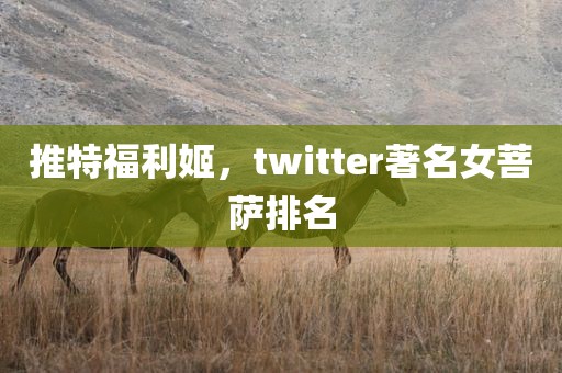 推特福利姬，twitter著名女菩萨排名