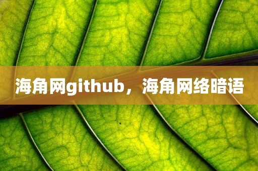 海角网github，海角网络暗语