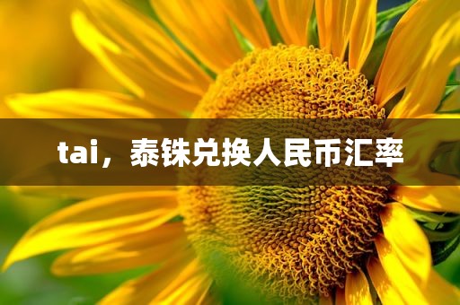 tai，泰铢兑换人民币汇率