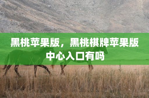 黑桃苹果版，黑桃棋牌苹果版中心入口有吗