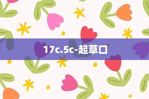 17c.5c-起草口