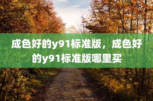 成色好的y91标准版，成色好的y91标准版哪里买