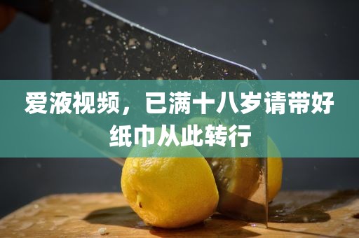 爱液视频，已满十八岁请带好纸巾从此转行