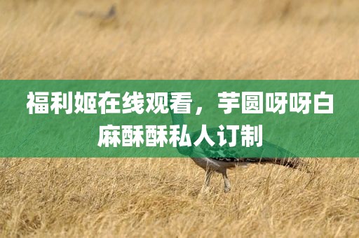 福利姬在线观看，芋圆呀呀白麻酥酥私人订制