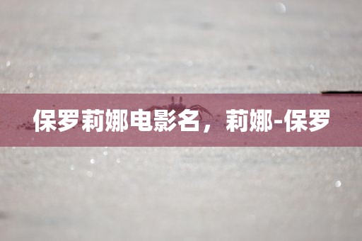 保罗莉娜电影名，莉娜-保罗