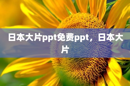 日本大片ppt免费ppt，日本大片