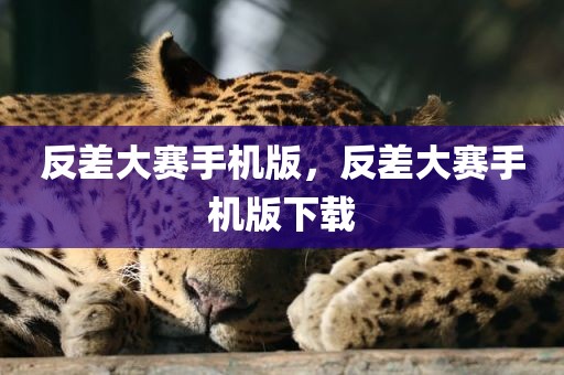 反差大赛手机版，反差大赛手机版下载