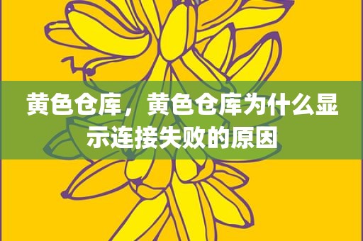 黄色仓库，黄色仓库为什么显示连接失败的原因