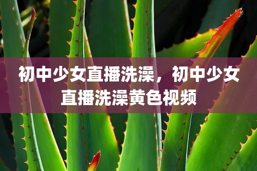 初中少女直播洗澡，初中少女直播洗澡黄色视频