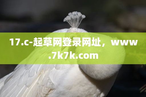 17.c-起草网登录网址，www.7k7k.com