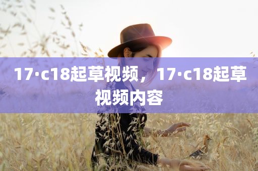 17·c18起草视频，17·c18起草视频内容