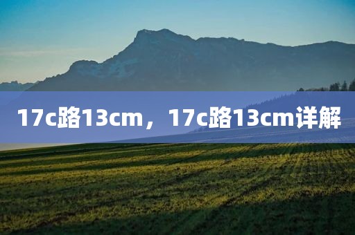17c路13cm，17c路13cm详解