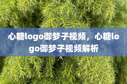 心糖logo御梦子视频，心糖logo御梦子视频解析