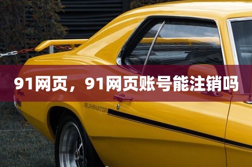 91网页，91网页账号能注销吗
