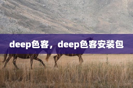 deep色客，deep色客安装包