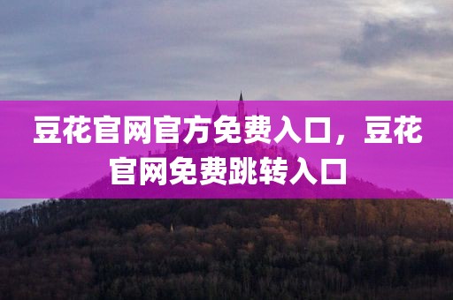 豆花官网官方免费入口，豆花官网免费跳转入口