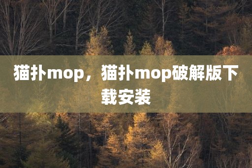 猫扑mop，猫扑mop破解版下载安装