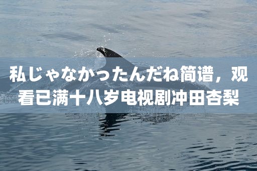 私じゃなかったんだね简谱，观看已满十八岁电视剧冲田杏梨