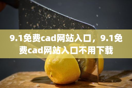 9.1免费cad网站入口，9.1免费cad网站入口不用下载