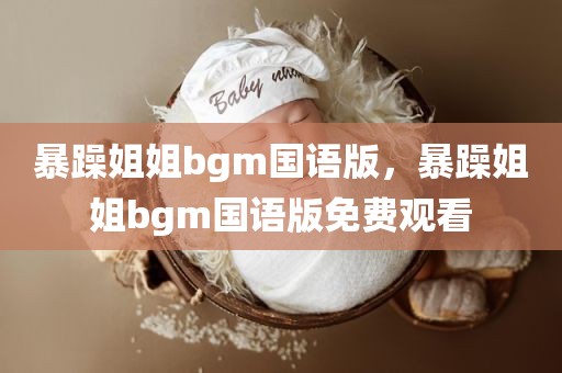 暴躁姐姐bgm国语版，暴躁姐姐bgm国语版免费观看