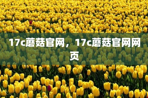 17c蘑菇官网，17c蘑菇官网网页
