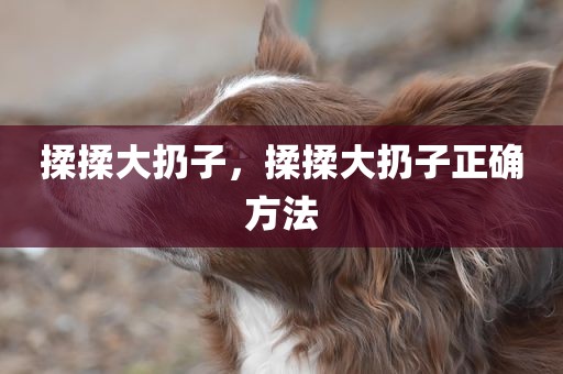 揉揉大扔子，揉揉大扔子正确方法