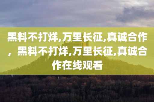 黑料不打烊,万里长征,真诚合作，黑料不打烊,万里长征,真诚合作在线观看