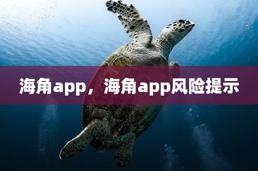 海角app，海角app风险提示