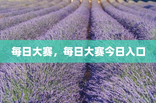 每日大赛，每日大赛今日入口