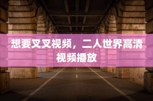 想要叉叉视频，二人世界高清视频播放