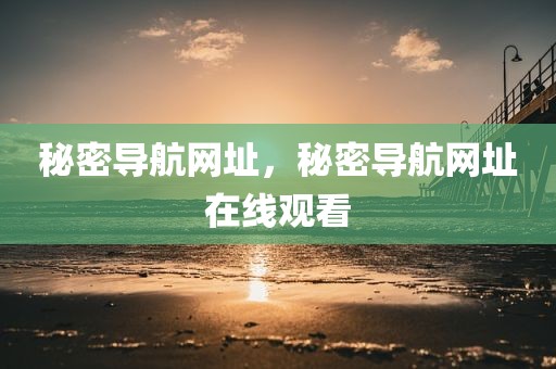 秘密导航网址，秘密导航网址在线观看