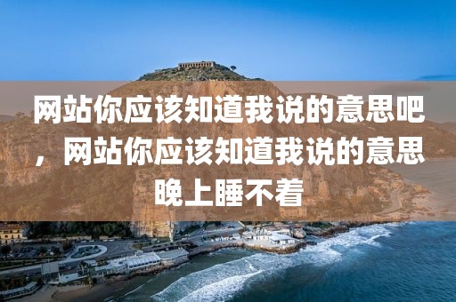 网站你应该知道我说的意思吧，网站你应该知道我说的意思晚上睡不着