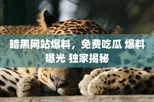 暗黑网站爆料，免费吃瓜 爆料曝光 独家揭秘