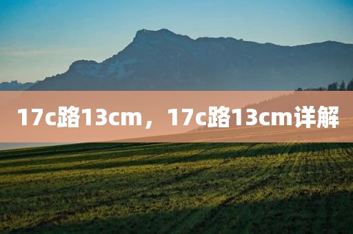 17c路13cm，17c路13cm详解